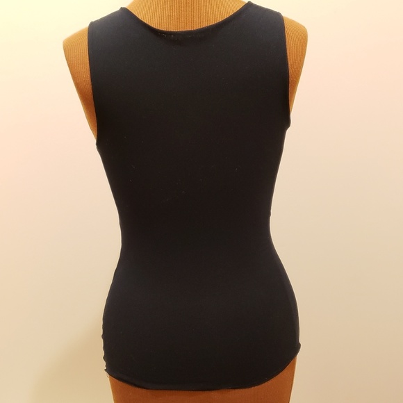 Fitted Sleeveless Ruched Tulle Top - Picture 3 of 5